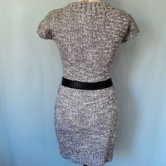 DOTS SEQUIN KNIT SWEATER DRESS - Picture 5 of 8